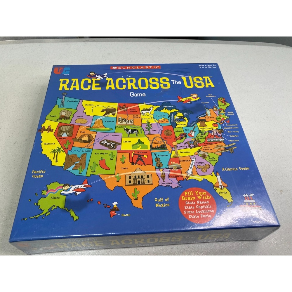 Race Across the USA Game NIB 2017 Scholastic University Games Educational New